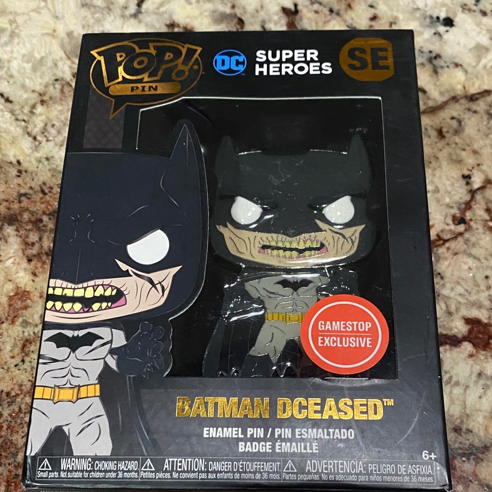 Funko Batman DCeased Pop Pin - Black and Gray